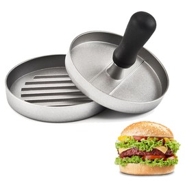 GXHUANG 4.7 inch Aluminum Burger Press, Non-Stick Hamburger Patty Maker, Burger Maker for Kitchen BBQ Grill