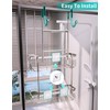 HapiRm Hanging Shower Caddy Over the Door with Soap Holder,