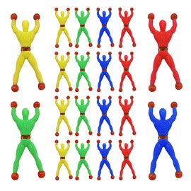 Sticky Climbing Toys, 20 Pcs Sticky Wall Rolling Man Toy for Party Favors, Gift Exchange, Carnivals Prizes (Random Color)