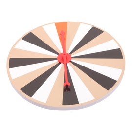 Kisangel DIY Rotatable Game Wheel Compact Prize Fortune Turntable for Parties Game Props Fun Interactive Learning Tool for Easy to Store and Carry