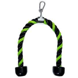 yuhqc Heavy Tricep Rope for Pulley System Attachment,LAT Pull Down Attachment,Cable Machine Attachments Fit for Weight Fitness(Green&Black)