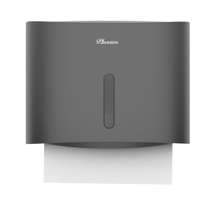 PLUSSEN Paper Towel Dispenser Wall Mount, Adhesive No Drilling Multifold