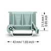 WAGO Angled DIN-rail adapter; in combination with mounting carrier; 221-500