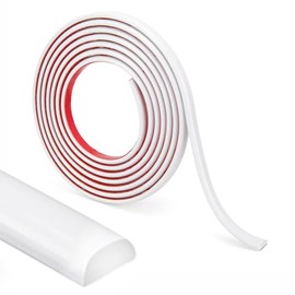 LONGKING 10 ft Peel and Stick Trim, Molding Trim for Walls, Edges, Borders, Backsplash Tiles, Flexible and Self Adhesive Trim, White