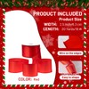 FAKILO Red Satin Wired Ribbon 2.5 Inch Red Gift Ribbon