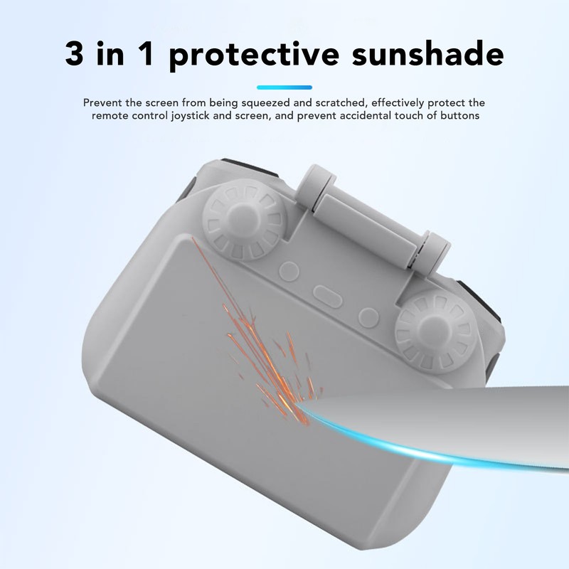 2 in 1 Controller Protector Cover Sun Hood with Lanyard
