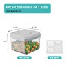 Ankou Airtight Container Set - (380ml 4 Pcs) Stackable One