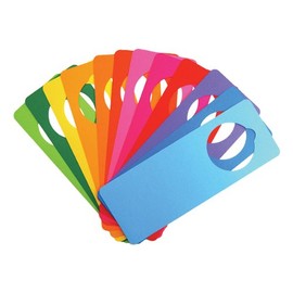 Hygloss Bright Door Knob Products Cardstock Door Hangers, 4" x 11", Assorted Colors 24 Count