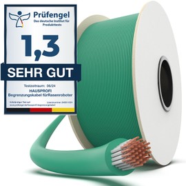 Hausprofi Universal Boundary Cable for Robotic Lawnmowers, 50 m Tin-Plated Copper Boundary Cable for All Lawn Robots Lawn Mowers Diameter 2.7 mm