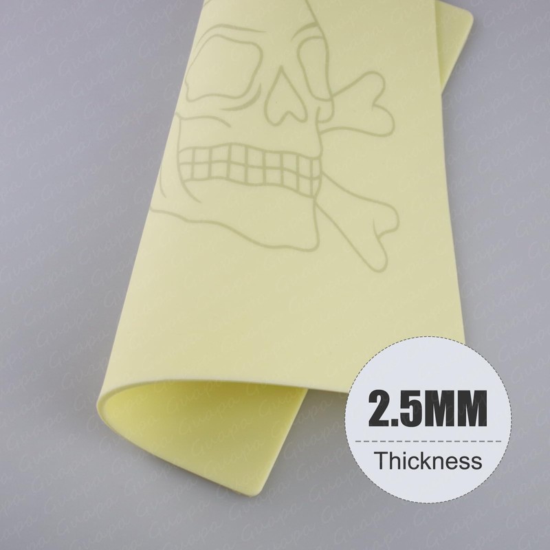 Rasmet 3 Pieces Premium 2.5 mm Synthetic Tattoo Skin Tattoo