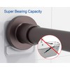 BRIOFOX Adhesive Shower Curtain Rod Holder | No Drilling |