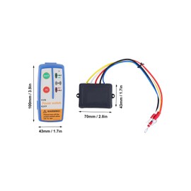 Winch Remote Control Kit, 12V Electric Winch Radio Remote Control System Transmitter Receiver Kit for Truck ATV SUV