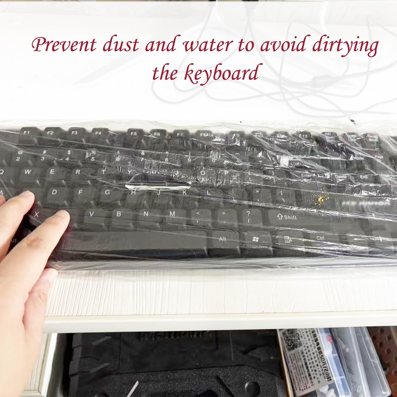 50Pcs Keyboard Cover - Disposable Keyboard Protector for Desktop Dustproof