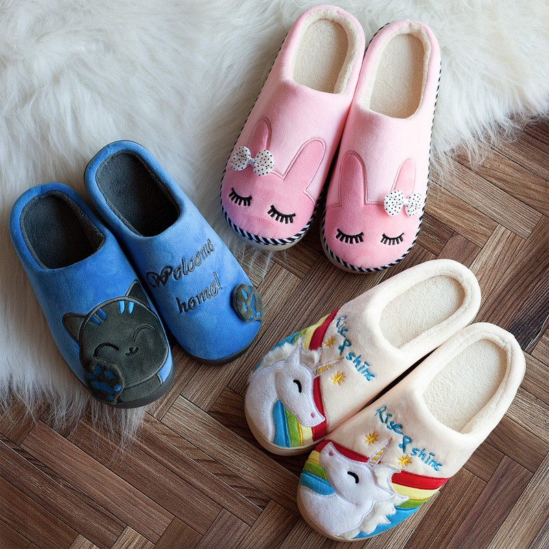 Katara Plush Slippers *Large Selection * Animal Slippers for Women