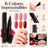6 Piezas Pen Esmalte de Uñas, 2026 Nuevo Rotuladores de