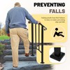 KUAFU Step Handrail Fit for 1-2 Steps Flexible Porch Railing