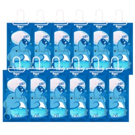 Bagus Hanging Moisture Absorber Bags (12 Pack) - Fragrance-Free Dehumidifier for Closet, Bathroom, RV, Boat & Storage Spaces, Compact Design with 12.5 Oz High-Capacity Absorption