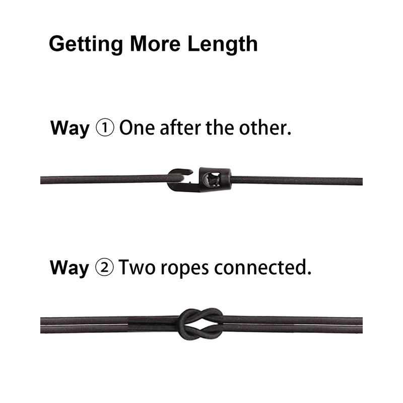 WMZOBH Bungee Cords with Hooks 25 Pcs - 6 Inch