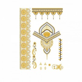 Metallic Tattoo Sticker 3ea