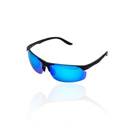 Valeria High-End Polarized Sunglasses, Spring Hinges, TAC Lens, TR90 Frame, Hard Case Included, Sports, Outdoors, Anti-Glare, UV Protection, blue