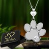 Goldene Hufeisen For You Necklace with Heart Paw Pendant 925