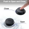 BOOMIBOO Bathtub Drain Tip-Toe Trim Set with Two-Hole Overflow Faceplate,