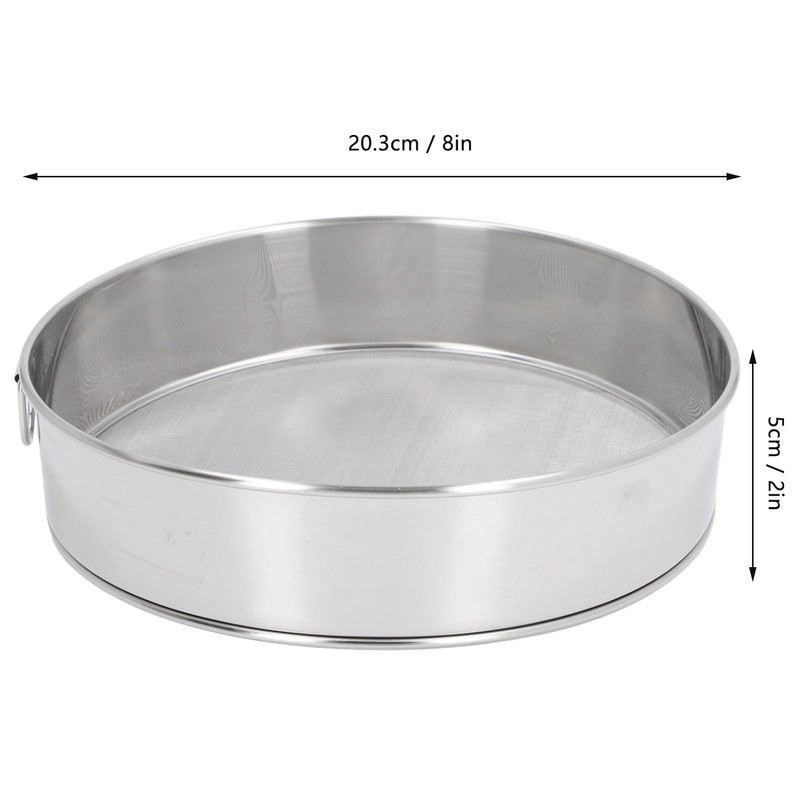 Large Size Round Sifter 80 Mesh, Coated Stainless Steel Flour