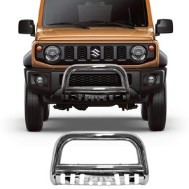 Bull Bar Compatible with 2004-2008 F150 Ford 2003-2017 Expedition 2004-2017 F-150,Lincoln 2015-2016 Mark LT 2003-2017 Navigator Silver Brush Push Grille Guard Front Bumper