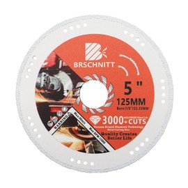 Diamond Metal Cutting Disc 125 mm Vacuum Brazed Cutting Disc Diamond Cutting Disc for Cutting Carbide, Alloys, Iron, Stainless Steel
