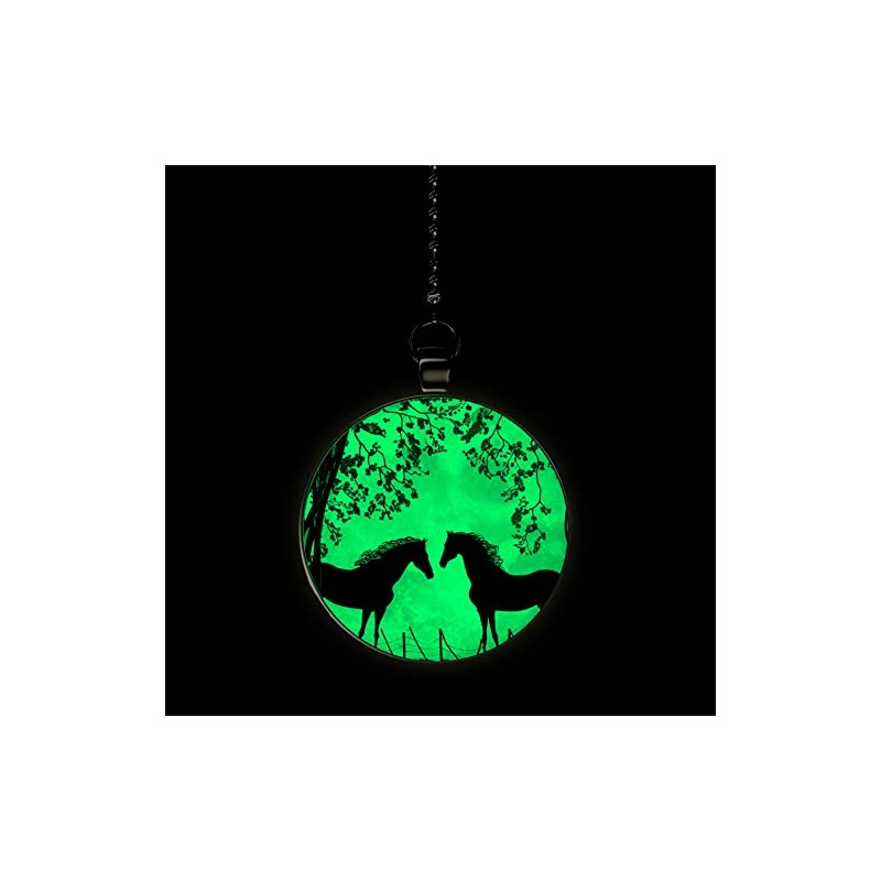 Gotham Decor Horse Pair in Spring Glow in The Dark