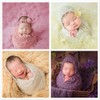 Accesorios de fotografía para bebé, gorro de encaje con manta