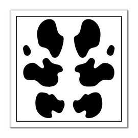 Rorschach Square Inkblot Vinyl Sticker - Car Window Bumper Laptop - Select Size