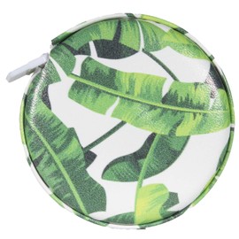 Fashion Smart Mini Metallic Retractable 5 Foot Tape Measure (Green Palm)