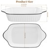 Hioph Lasagna Baking Dish, Set of 2 Ceramic Baking Dishes,