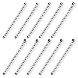 TONE M05-0810-10S Super Long Glasses Wrench (Straight) Double Side Width 0.3 x 0.4 inches (8 x 10 mm), Pack of 10