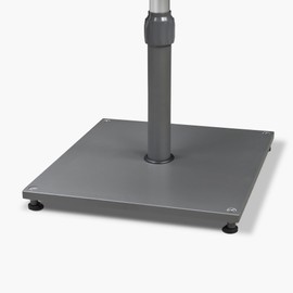PURPLE LEAF Patio Umbrella Base Stand AT4030 Market Table Weighted Base Outdoor Heavy Duty Square Steel Plate Stand 66 LBS Black