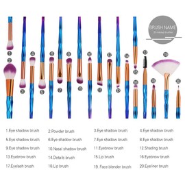 20pcs Makeup Brushes Set Eye Shadow Foundation Powder Eyeliner Eyelashes Lip Makeup Brushes Blending Cosmetic Beauty Tool Kit ¡­