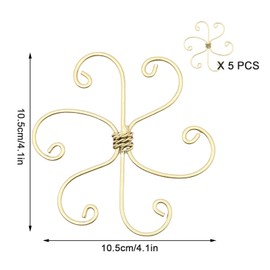 DOAGEAS 5PCS Monstera Plant Support, Plant Stem Support, Climbing Houseplant Stem Supports, Ring Plant Climbers Stem Holders, Plant Stem Holders, Unique Design for Optimal Growth