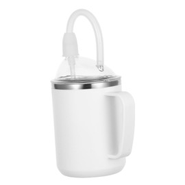 Gatuida Elderly Sippy Cup with Straw Lightweight Spill Design for Safe Drinking at Home Hospital Ergonomic Handle for Easy Grip for Caregivers and Patients