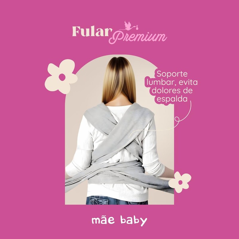 Fular para bebé | 100% Algodón Premium | Mãe Baby