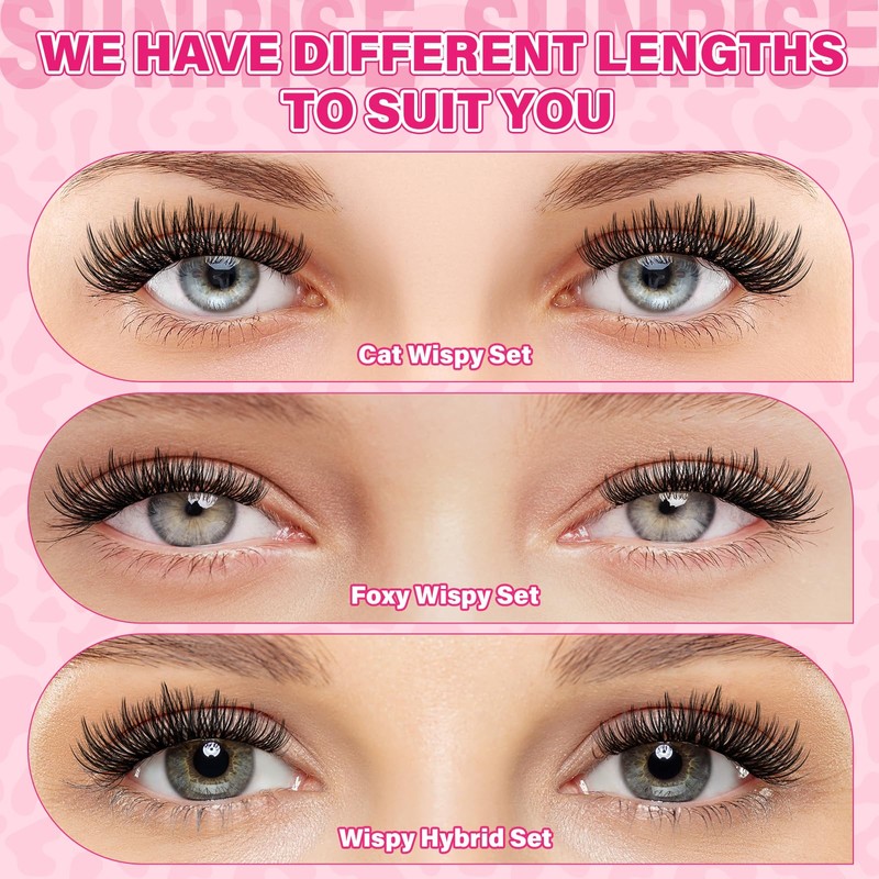 Lash Clusters Kit 3D Style Eyelash Clusters Kit with Lash
