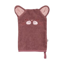 Pippi Unisex Children's Baby Wash Cloth 100% Organic Cotton with Cute Animal Faces