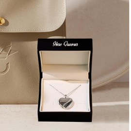 Heart Locket **Gift Friend Heart Photo Silver 925 *FREE Luxusetui Opening Heart Pendant with Chain With Free Luxusetui-Heart Amulet photos image FF 03–17 SS92545