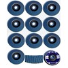 10 Stainless Steel Serrated Washers Diameter 125 mm x 22.23