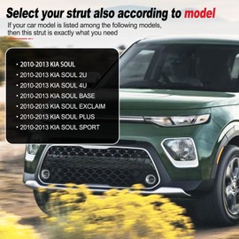 Vepagoo Rear Hatch Gas Struts for 2010 2011 2012 2013 Kia Soul, Tailgate Shocks for Kia Back Door, Lift Gate Springs Hachback Lift Support Replacement OEM 4B545879 Strut, Qty 2