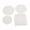 8 Pcs Silicone Coaster Molds Silicone Epoxy Resin Coaster Casting
