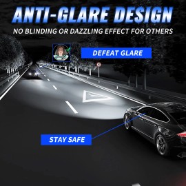 AUIMSOCO For 2014-2019 Toyota Highlander LED Headlight + Fog Light Bulbs Combo Kit 10000K