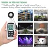 Digital Light Meter,V·Resourcing Handheld Illuminance Meter with Ambient Temperature Measurer,Range