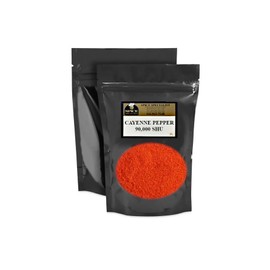 Cayenne Pepper (90,000 HU) - 10 oz. - in a resealable stand-up pouch bag with oval window - KOSHER
