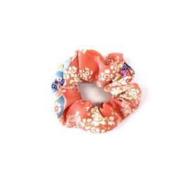 COCOLUCK Japanese Pattern Crepe Scrunchie Hair Rubber Volume Hair Rubber Made in Japan Suzukura Series (Suzurakuramacho)